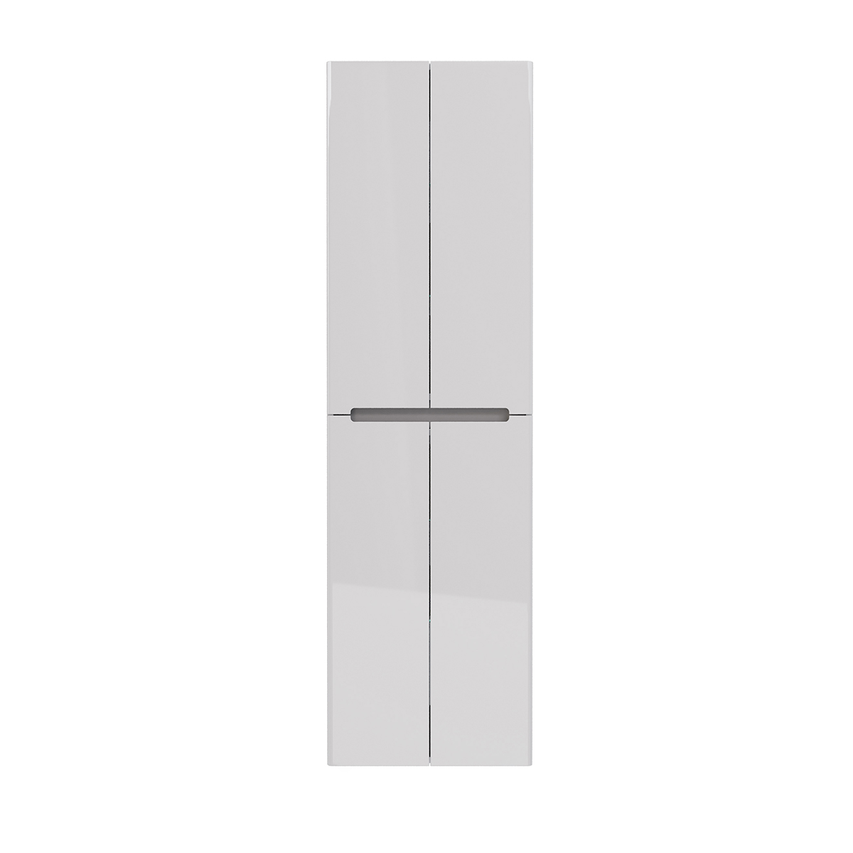 Пенал Lemark BUNO 50 см подвесной/напольный, 4-х дверный, цвет корпуса, фасада: Белый глянец