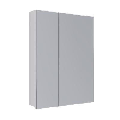 Шкаф зеркальный Lemark UNIVERSAL 60х80 см 2-х дверный, цвет корпуса: Белый глянец