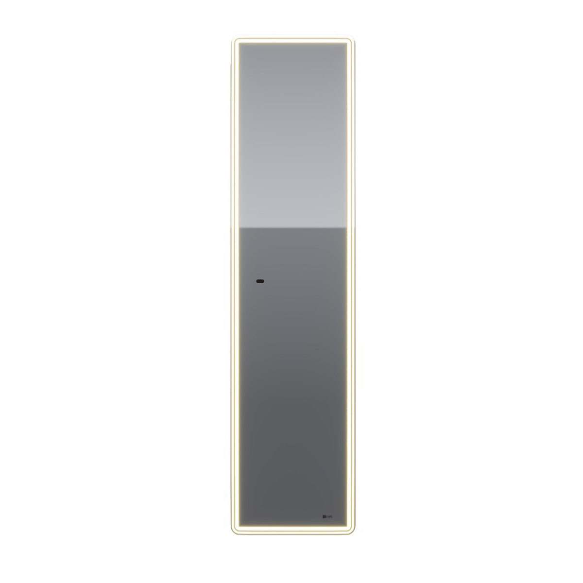 Пенал зеркальный Lemark ELEMENT 40х160 см, 1 дверный, правый, с подсветкой, цвет корпуса: Белый