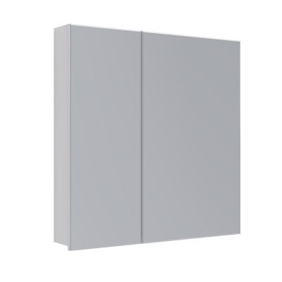 Шкаф зеркальный Lemark UNIVERSAL 80х80 см 2-х дверный, цвет корпуса: Белый глянец