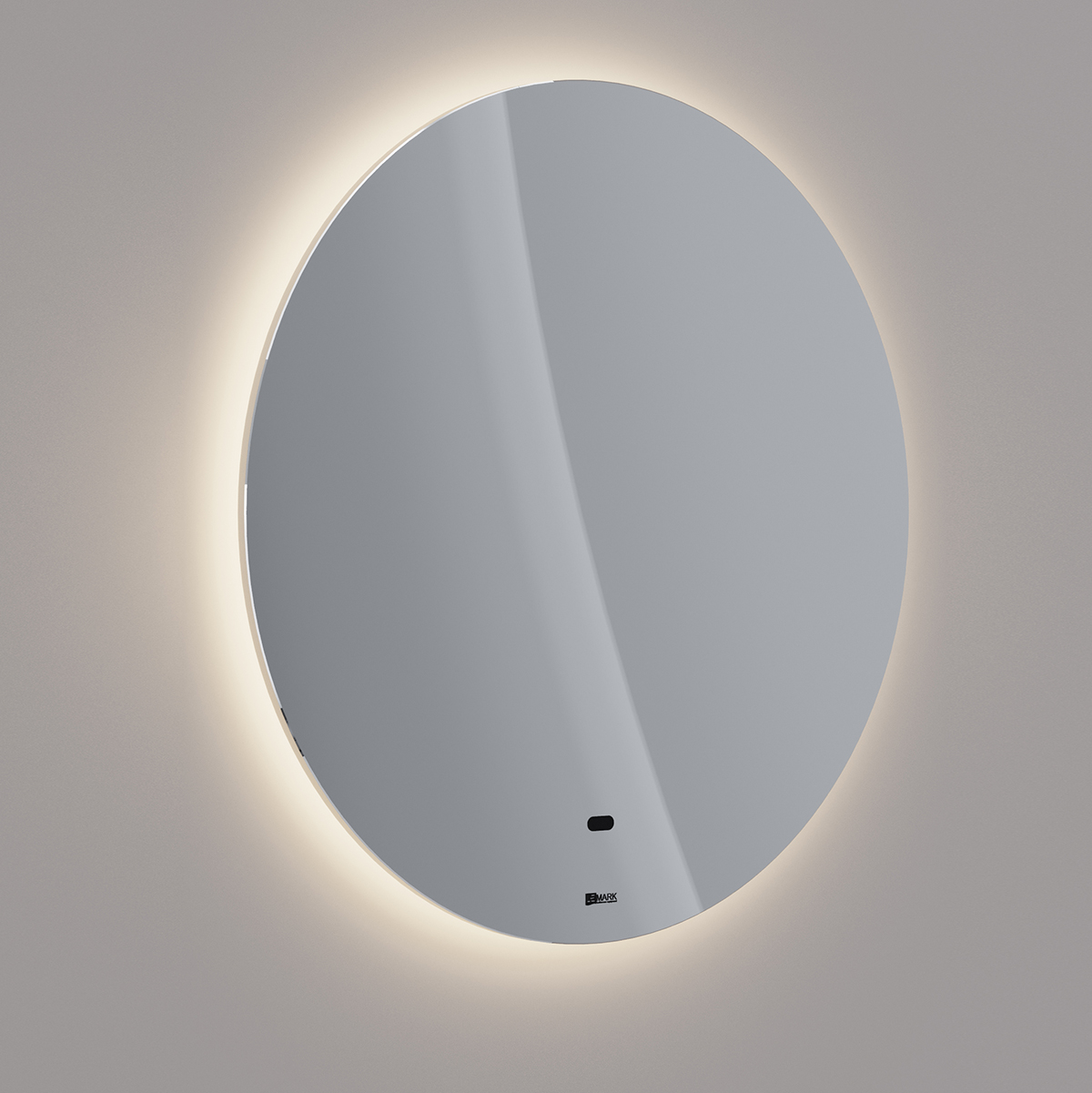 Зеркало Lemark OLSA D65 см круглое с интерьерной подсветкой, с подогревом